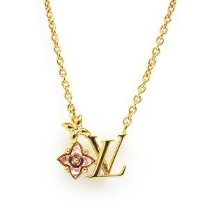 （未使用　展示品）ルイ ヴィトン LOUIS VUITTON ネックレス ルルグラム ペンダント ネックレス ゴールド ピンク M00783｜brandbrand