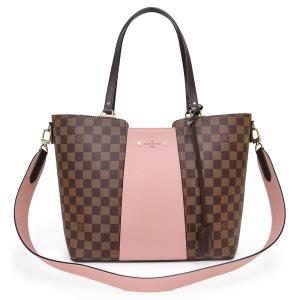 （新品・未使用品）ルイ ヴィトン LOUIS VUITTON ジャージー 2way ショルダー トートバッグ 斜め掛け ダミエ マグノリア ピンク ブラウン ゴールド金具 N44041｜brandbrand