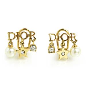 （新品・未使用品）クリスチャンディオール Christian Dior ディオレボリューション クリップ パール クリスタル イヤリング ゴールド E1680DVORS 箱付｜brandbrand