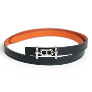 HERMES （新品・未使用品）エルメス ダブルH リバーシブル ベルト #85  
