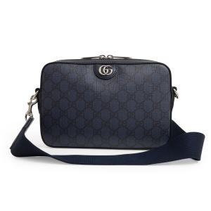 （未使用　展示品）グッチ GUCCI オフィディア スモール クロスボディ ショルダーバッグ GGスプリームキャンバス ブルー ブラック 紺 黒 シルバー金具 699439