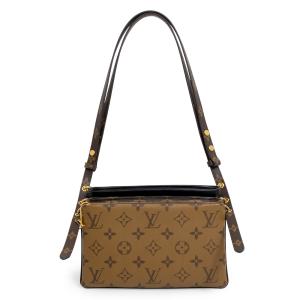 （未使用　展示品）ルイ ヴィトン LOUIS VUITTON ポシェット LV 3 ショルダーバッグ モノグラム リバース ラムスキン レザー ブラウン ブラック M45412