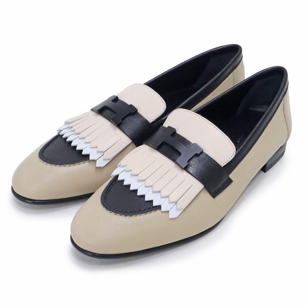 （未使用保管品）エルメス HERMES モカシン ロワイヤル フリンジ ローファー シューズ 靴 #...