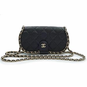 （未使用　展示品）CHANEL シャネル AP2591 マトラッセ キャビアスキン ブラック アイウェア サングラス 眼鏡 メガネケース チェーン ショルダーバッグ レザー