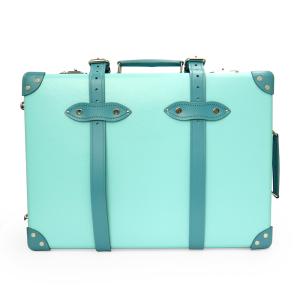 （未使用　展示品）GLOBE TROTTER グローブトロッター ティファニーコラボ スーツケース ヴァルカナイズドファイバーボード ベジタブルタンニンレザー ブルー