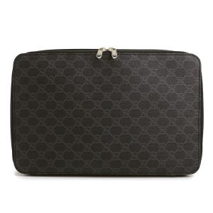 （新品・未使用品）GUCCI グッチ 726669 ラージ パッキング キューブ GGスプリームキャンバス ブラック クラッチ セカンドバッグ シルバー金具