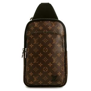 （未使用　展示品）LOUIS VUITTON ルイ ヴィトン M46327 アヴェニュー スリングバッグ モノグラムマカサー ブラウン ブラック ボディバッグ ワンショルダー