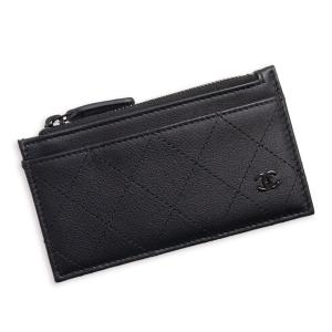 （新品・未使用品）CHANEL シャネル AP3823 マトラッセ フラグメントケース カーフスキン ブラック コインケース カード 小銭入れ レザー ブラック金具 箱付