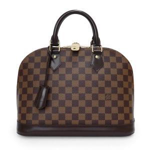 （未使用　展示品）LOUIS VUITTON ルイ ヴィトン N53151 アルマ PM ダミエ ブラウン ハンドバッグ ゴールド金具