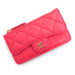 （新品・未使用品）CHANEL シャネル AP2570 マトラッセ クラシック ジップ キャビアスキン ピンク コインケース 小銭入れ カードケース パスケース レザー