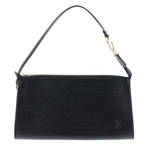（未使用保管品）LOUIS VUITTON ルイ ヴィトン M52942 ポシェット アクセソワール エピレザー ノワール ブラック ハンドバッグ ゴールド金具