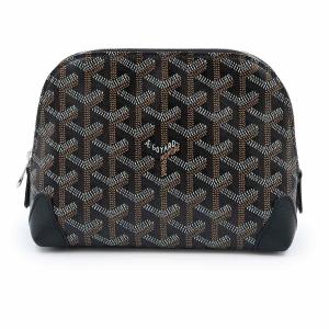 （新品・未使用品）GOYARD ゴヤール VENDOTPMLTY01CL01P ヴァンドーム コスメティックポーチ ゴヤールディンキャンバス カーフスキン ブラック 化粧ポーチ