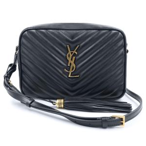 （未使用　展示品）SAINT LAURENT サンローラン ARS520534 ルー キルティング カメラバッグ レザー ブラック ショルダーバッグ アンティークゴールド金具