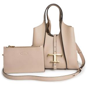 （未使用　展示品）TOD’S トッズ XBWTSBA9100XSOC609 T タイムレス ショッピングバッグ ミニ カーフスキン ベージュ ショルダー ハンドバッグ レザー