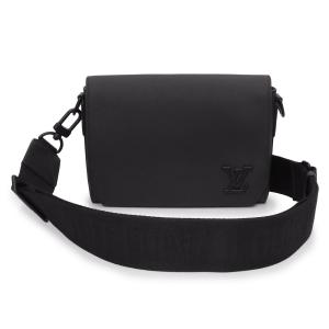 （新品・未使用品）LOUIS VUITTON ルイ ヴィトン M24769 LV アエログラム テイクオフ メッセンジャー PM グレインレザー ブラック ショルダーバッグ 箱付