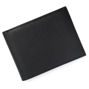 （未使用保管品）HERMES エルメス MC2 エジソン ヴォーエプソン ノワール ブラック □O刻印 コンパクト 二つ折り財布 札入れ レザー 箱付