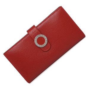 （新品・未使用品）ブルガリ BVLGARI カーフレザー コローレ 二つ折り長財布 レッド 赤 22...