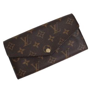 （未使用　展示品）ルイ ヴィトン LOUIS VUITTON ポルトフォイユ サラ 二つ折り長財布 モノグラム ブラウン 茶 ゴールド金具 M60531 箱付｜brandbrand