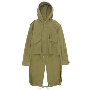 サンローラン モッズコート ラクーン カーキ 507361 Y702S レディース