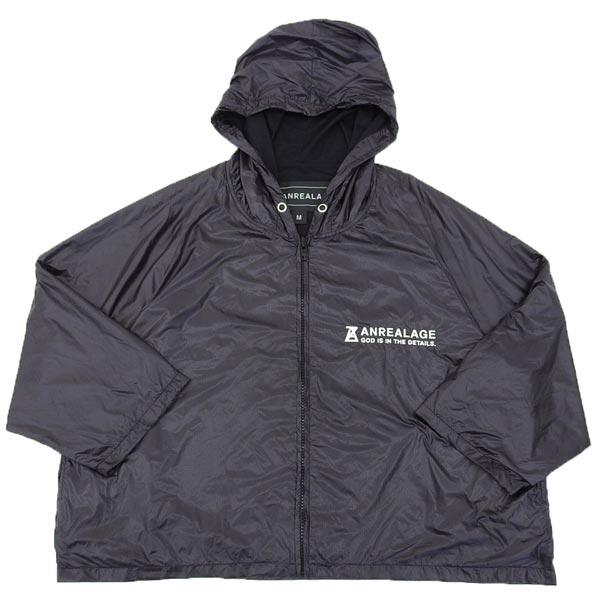 ◆美品◆ アンリアレイジ ANREALAGE 刺繍 オーバーサイズ ナイロンジャケット ブルゾン メ...
