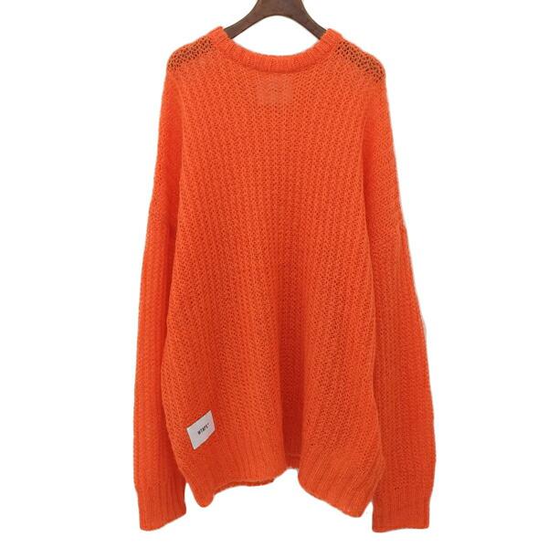 ◆美品◆ ダブルタップス WTAPS モヘア混 ニット セーター レディース オレンジ sizeX ...