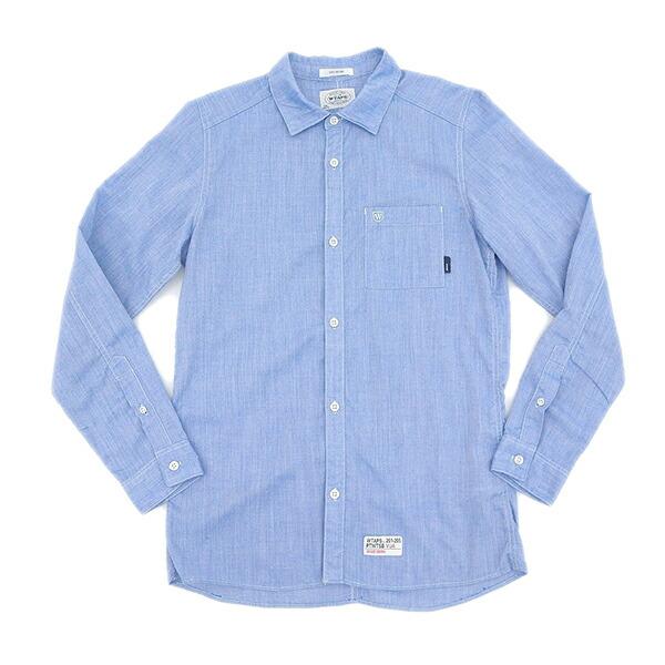 WTAPS ダブルタップス WHO DARES WINS S 長袖 タイトシルエット シャツ  ライ...