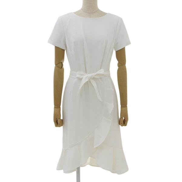 超美品 カルバンクライン Calvin Klein ワンピース ドレス ホワイト サイズ4 レディー...