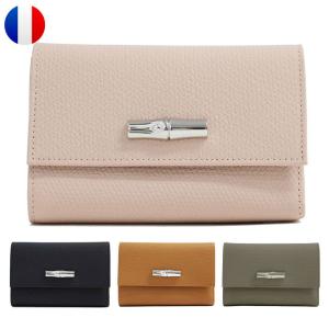 ロンシャン 三つ折り財布 ロゾ レディース 革 レザー 人気 3つ折り コンパクト Roseau LONGCHAMP 3253-HPN ブランド