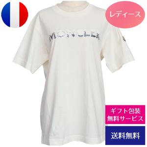 モンクレール MONCLER Tシャツ ブランド 半袖 レディース ルーズフィット ホワイト I2 093 8C00028 829HP 034 父の日 母の日 誕生日｜brandcojp