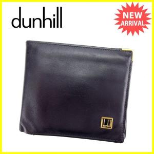 ダンヒル dunhill 二つ折り財布 メンズ ロゴプレート...
