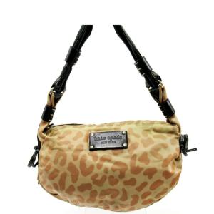 【30％OFF★SUMMER SALE】ケイト スペード ショルダーバッグ ワンショルダー レディース レオパード柄 ベージュ　ブラック 中古