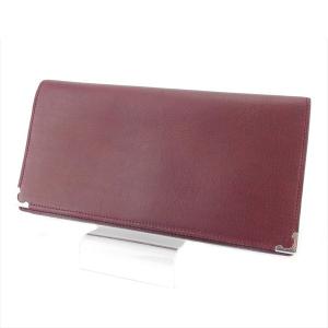 Cartier（カルティエ） トリニティ 長財布 ワインレッド エナメル