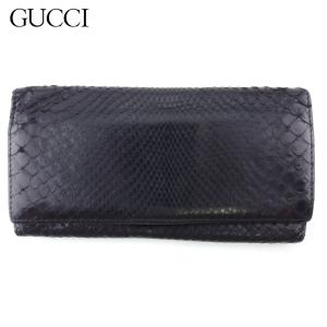 GUCCI（グッチ） 長財布 インターロッキングG 二つ折り ブラック