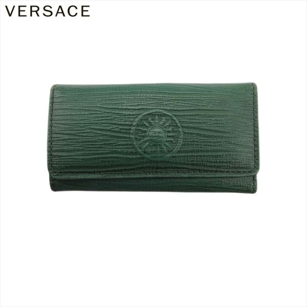 ヴェルサーチ キーケース 5連キーケース メンズ可 サンバースト VERSACE 中古