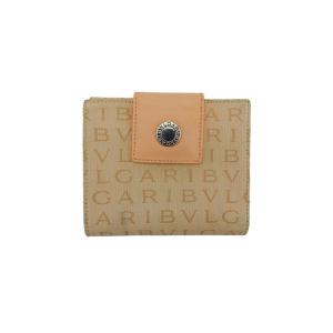 BVLGARI（ブルガリ） ダブルホック デニム ロゴマニア 二つ折り
