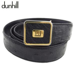 ダンヒル ダンヒル トップ式バックル メンズ ロゴプレート オーストリッチ dunhill 中古｜branddepot-tokyo