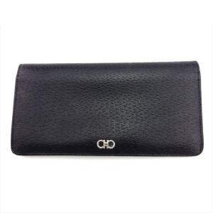 サルヴァトーレフェラガモ 長財布 ブラウン レザー メンズ Salvatore