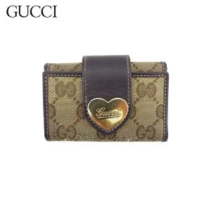 グッチ GUCCI GGマーモント レザー キーケース GGスプリーム キャンバス 456118 ライトブルー ベージュ＆エボニー 【中古】Sランク GUCCI（グッチ） 並行輸入 キーケース GUCCI GGマーモント 456118