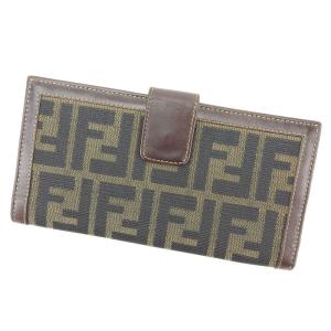【新品未使用】FENDI ズッカ柄　長財布　ナイロンBRW総柄　長財布 FENDI（フェンディ） 【ウィンターSALE☆30%OFF】フェンディ 長財布 W