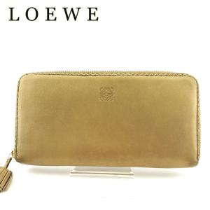 LOEWE（ロエベ） リネン ジップウォレット 財布 長財布 ロング