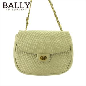 BALLY バリー ヴィンテージ キルティングショルダーバッグ ゴールドチェーン BALLY バリー ショルダーバッグ キルティング ダブルフラップ チェーン