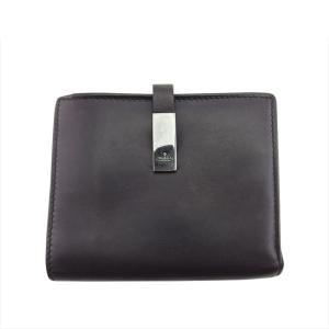 GUCCI（グッチ） 財布 二つ折り GGキャンバス レザー Wホック 総柄 黒