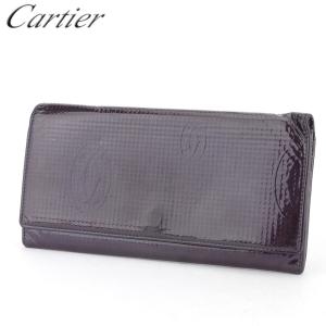 Cartier（カルティエ） 三つ折り 財布 レディース パンテール ブラック