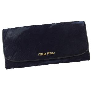 miu miu（ミュウミュウ） MIUMIU L字ファスナー長財布 レザー レッド