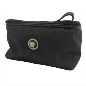 GIANNI VERSACE 美品 ジャンニヴェルサーチ レザー バニティバッグ
