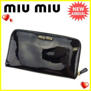 ミュウミュウ miu miu 長財布 ファスナー付き長財布 ...