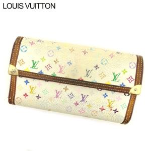 ルイ ヴィトン 長財布 三つ折り ポルトトレゾールインターナショナル M92659 モノグラムマルチカラー Louis Vuitton 中古｜branddepot-tokyo