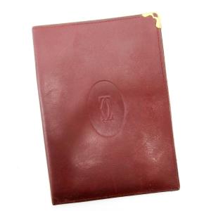 【30％OFF★SUMMER SALE】カルティエ パスポートケース ケース レディース マストライン ボルドー 中古