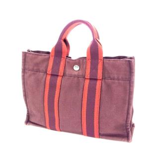 HERMES（エルメス） フールトゥ PM カーキグリーンxネイビー シルバー