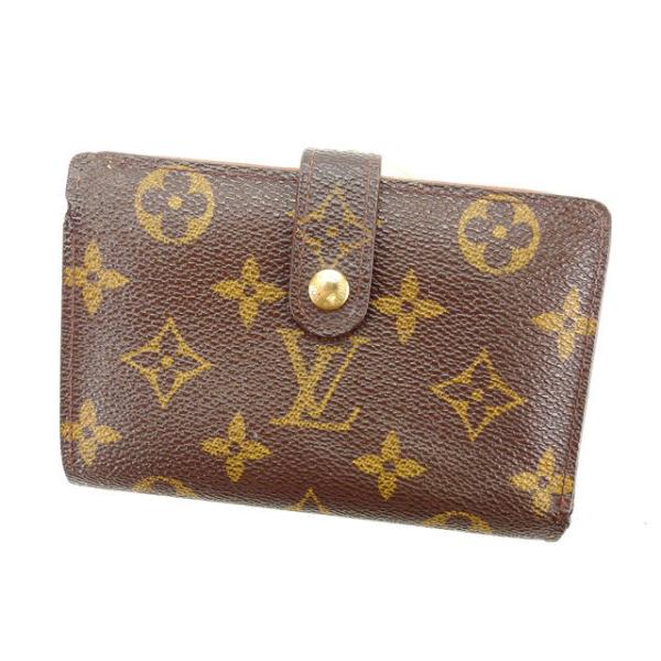 【ブラックフライデー30％OFFクーポン】ルイヴィトン がま口財布 二つ折り レディース ポルトモネ...